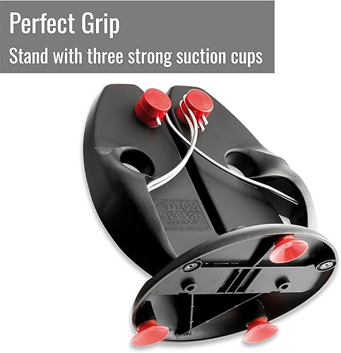 Miniatura 4 de F. DICK  Rapid Steel Action Set Afilador de Cuchillos Negro Incluye Placa de Soporte - Afilado profesional de cuchillos de cocina - Varillas de