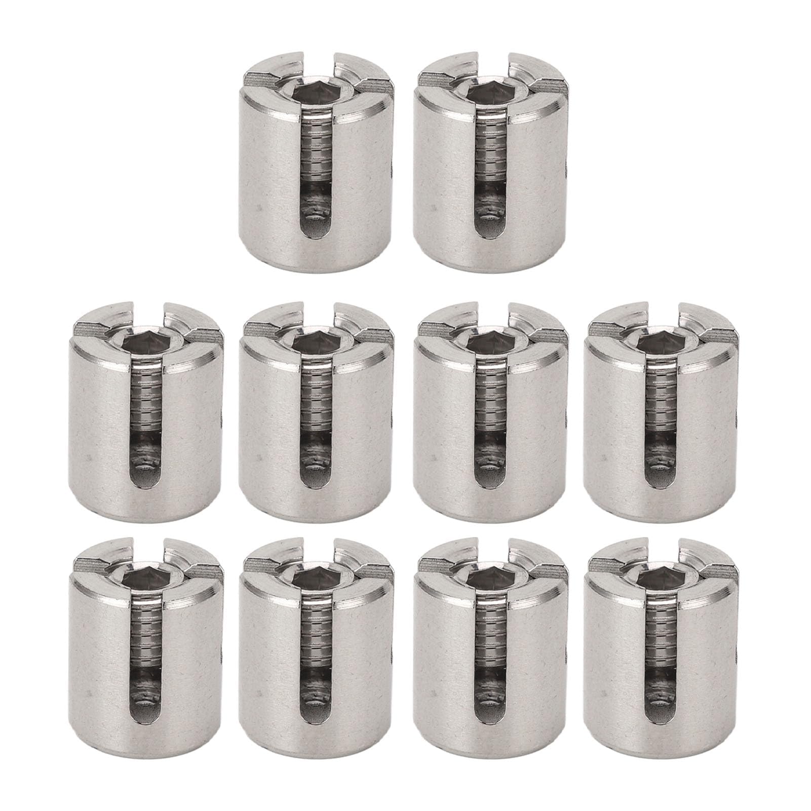 Pinces croisées de câble métallique 3mm inox 316 pour fixation de câble de garde-corps extérieur