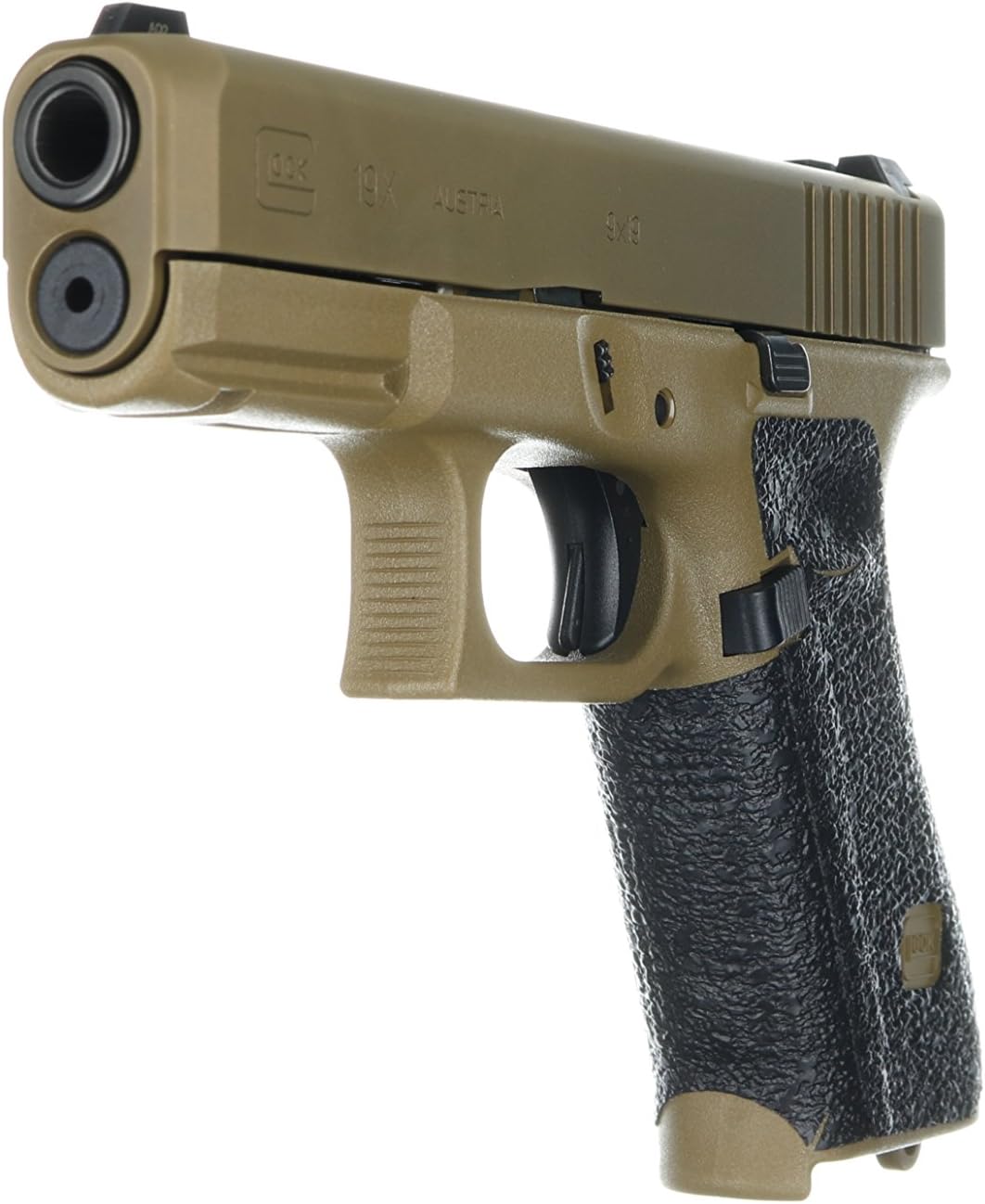 Talon Grips - Adhesive Grip for Glock 17, 17 MOS, 22, 25, 31, 34, 35, 37, 45, 47, 19X - Made in The USA - Easy Installation, Durable, Superior Traction - (Gen 5 Large Backstrap, Rubber Black)