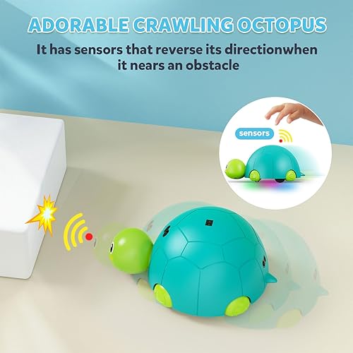 Miniatura 2 de CPSYUB Juguetes para bebés, tortuga gateante, regalos para bebés 1, 2, 3, 4, 5, 6, 7, 8, 9, 10, 11, 12, bebés, niños y niñas, 3-6, 6-12,