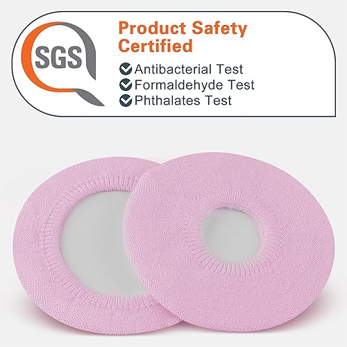 Miniatura 2 de Geekria 2 pares de fundas para auriculares de tela flexible  Certificado de seguridad del producto  Protectores lavables y elásticos para