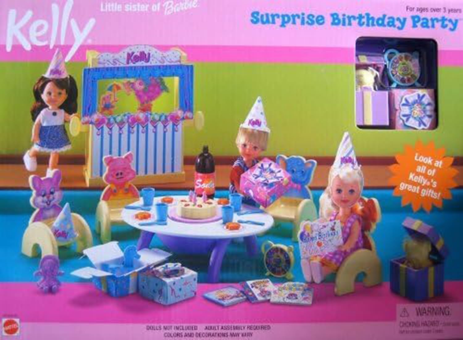 Barbie Kelly Surprise Birthday Party Playset (1999)