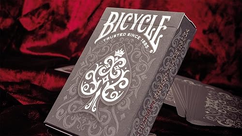 Miniatura 8 de Bicycle Cinder - Juego de cartas premium, lámina de humo plateado, 1 baraja