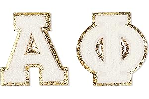 Alpha Phi Chenille Letter Stickers
