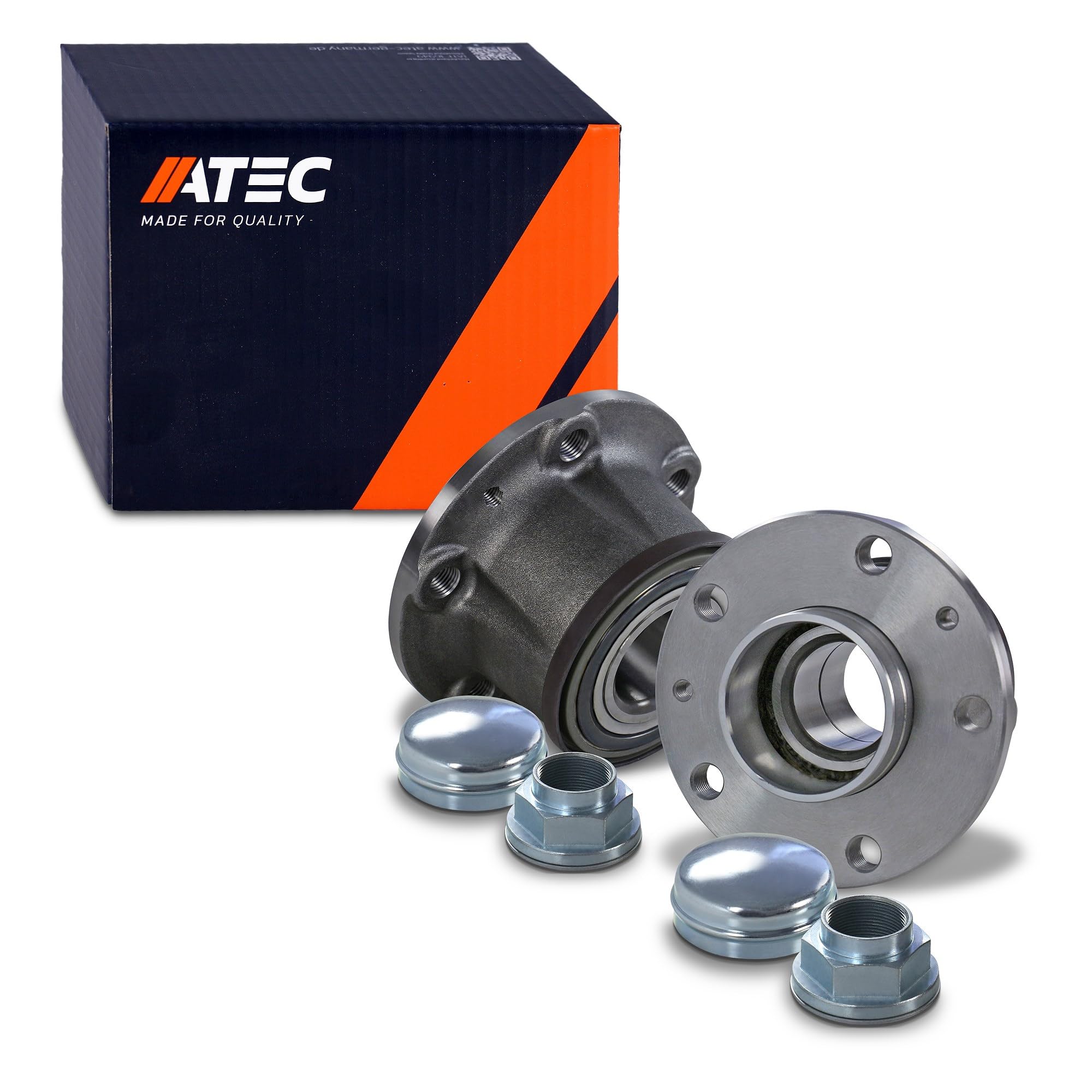 ATEC Germany 2x Buje de rueda trasero juego de cojinetes de rueda