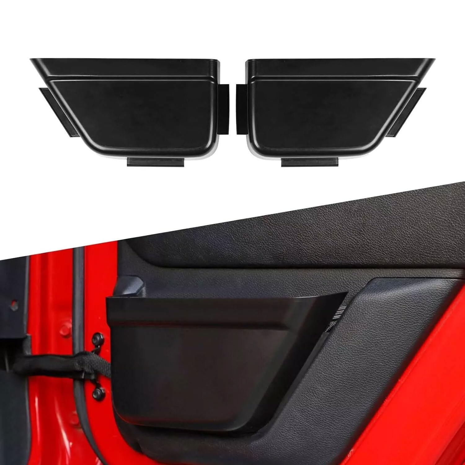 Tasca Porta Posteriore Tasche portaoggetti Organizer Box per Jeep Wrangler JK JKU 2011-2018 4 Porte, Accessori Interni