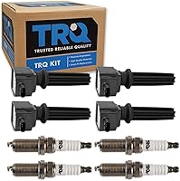 Vista 73 de Kit de Bobina de Encendido y Bujía de TRQ 8 Piezas Bujías de Iridio Compatibles con Toyota Tacoma 2005-2014 4Runner 2010 Tacoma 2015-2021