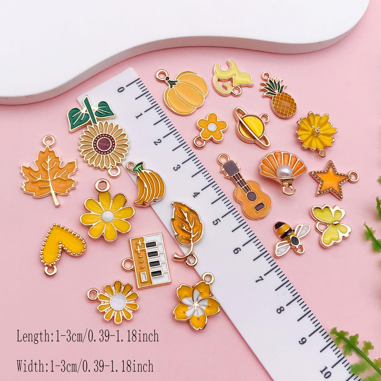 Youdiyla 40pcs Enamel Charms Alloy Metal Charms for Jewelry Making Necklace Bracelet Earring DIY Accessories - Image 2