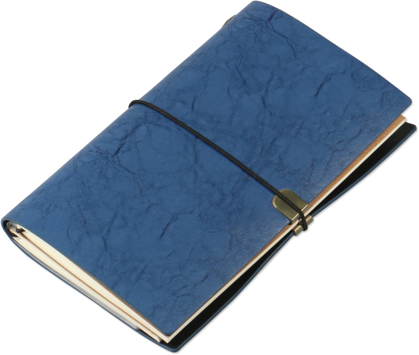 Zekkai Leather Journal Writing Notebook, Antique Handmade PU Leather Daily Notepad with Zipper Pocket and Business Card Holder Perfect for Writing Gifts or Travelers and Professional Diary