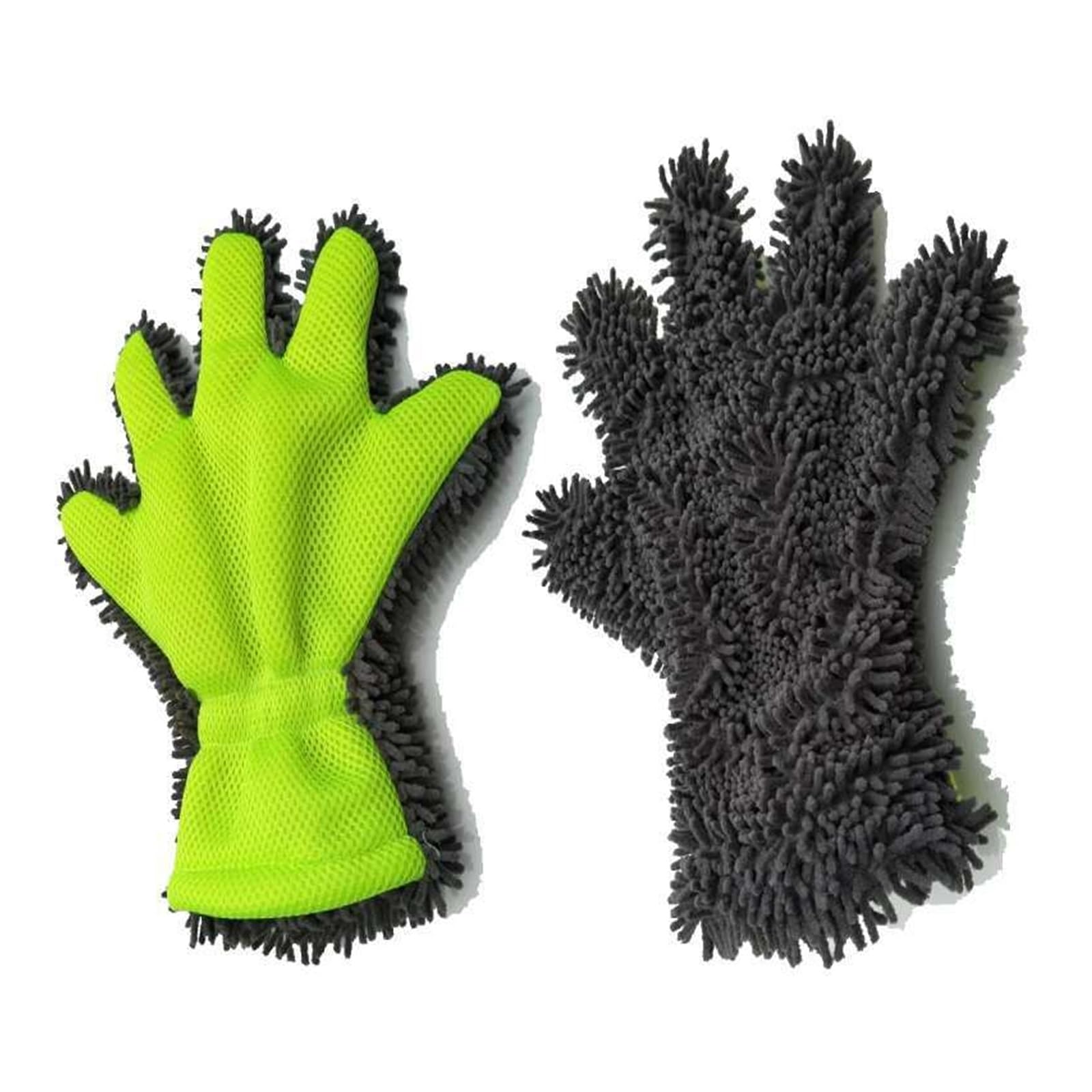 DYYEUAVT 2Pcs Microfiber Car Wash Gloves Cleaning Tool Home Use Multifunction Brush Details