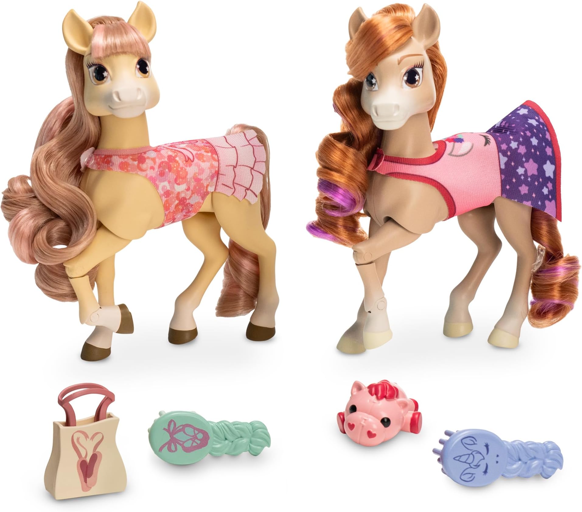 Horse Toys Bridget’s Ballet Horse Doll & Dreamer’s Slumber Party Horse Doll 2-Figure Pack