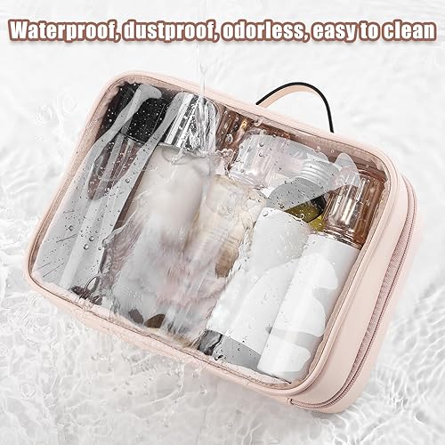 Miniatura 5 de Lychii Bolsa de aseo aprobada por la TSA, bolsa de viaje transparente para artículos de tocador líquidos, organizador de bolsas de cosméticos de