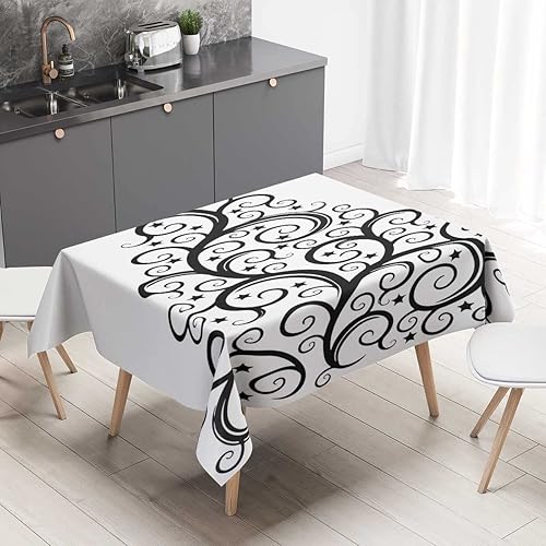 Tree Silhouette Mantel Redondo para Mesa De 4 Sillas Small Picnic Table Decor for Home Kitchen 54 X 54 Inch Tree Silhouette Mantel Redondo para Mesa De 4 Sillas Small Picnic Table Decor for Home Kitchen 54 X 54 Inch