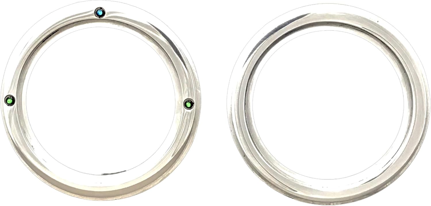 Dolphin Gauges Compatible with 1938 1939 Ford Car 3-3/8" Quad Dash Insert - Polished Billet Aluminum