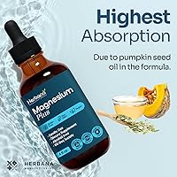 Vista 4 de Magnesium Complex Plus Gotas líquidas de 4 onzas líquidas – Citrato de magnesio avanzado, glicinato, L-treonato con vitaminas B6, D, C suplemento