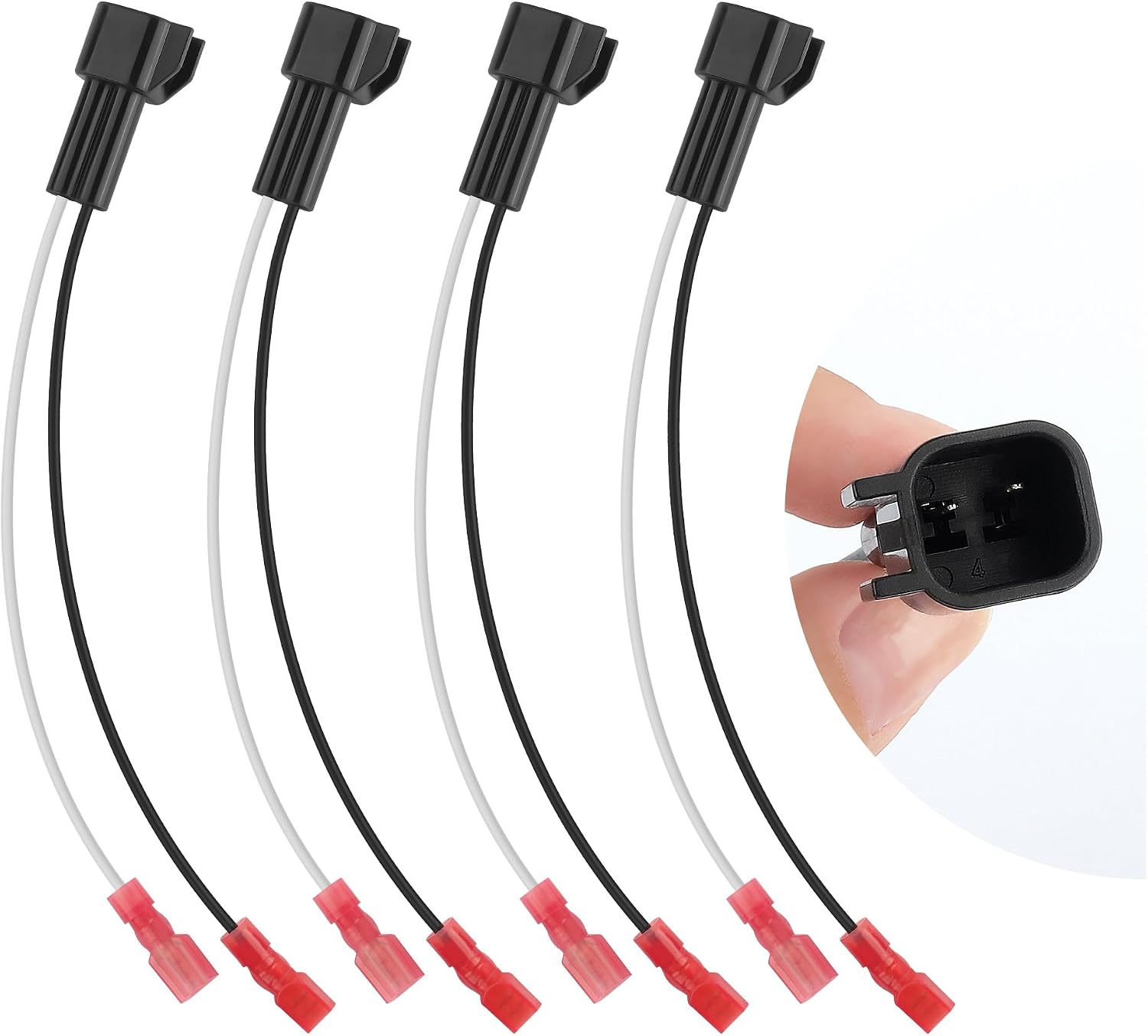 4PCS 72-7800 Car Speaker Adapter/Speaker Harness,Speaker Harness Adapter Replacement Connect Speakers to Wiring System,Speaker Wire Connections Compatible with Honda Acura (72-7800)