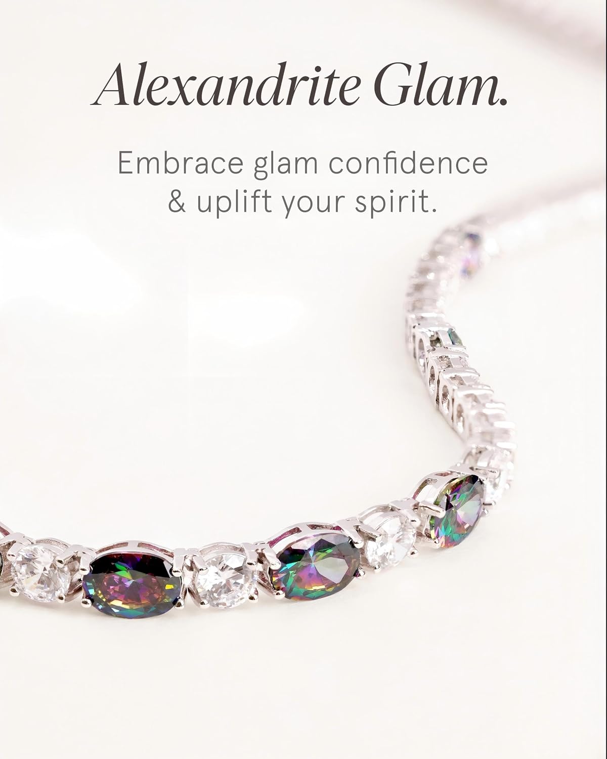 FANCIME Birthstone Tennis Bracelets Sterling Silver Bolo Tennis Bracelets Charm Fine Jewelry Birthday Gifts for Women Mom Wife Her - Image 4