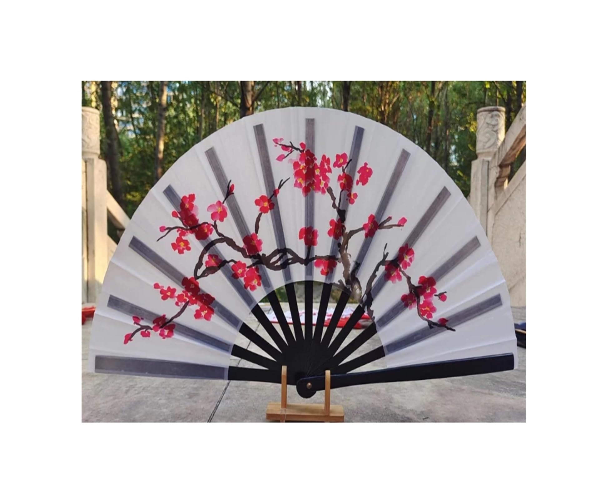 Tai Chi Fan Tai Chi Fan Kung Fu Martial Arts Wushu Art Cosplay Dance Performance for Fitness(Color 07)