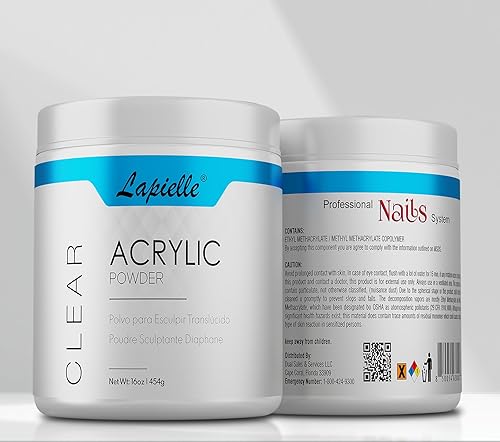Miniatura 2 de Lapielle Polvo acrílico profesional para arte de uñas. Larga duración, gran capacidad y secado rápido. Extensión de uñas de manicura de salón de
