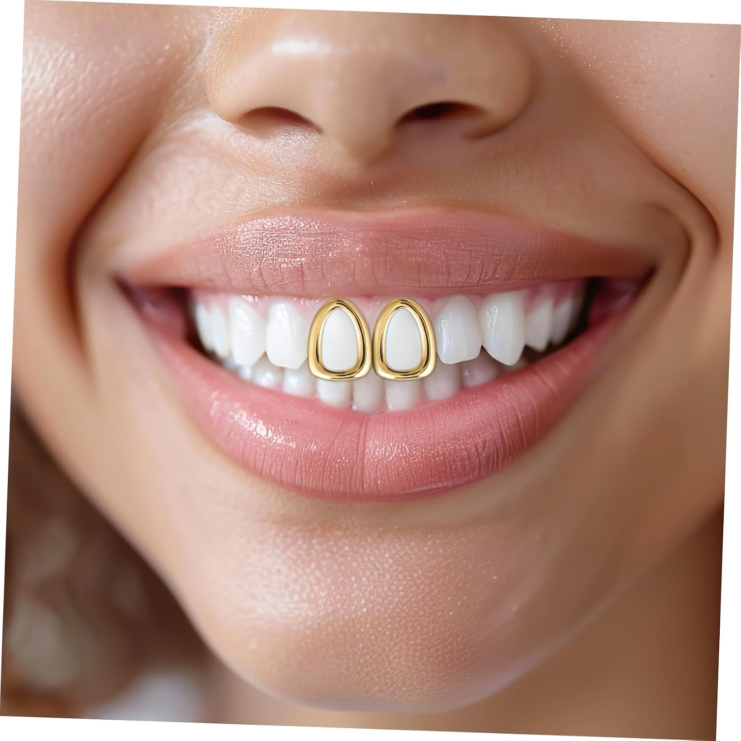 4pcs Single Teeth Grill Caps for Parties Unique Cosplay Accessories Lightweight Mouth Teeth Jewelry for Halloween and Gatherings