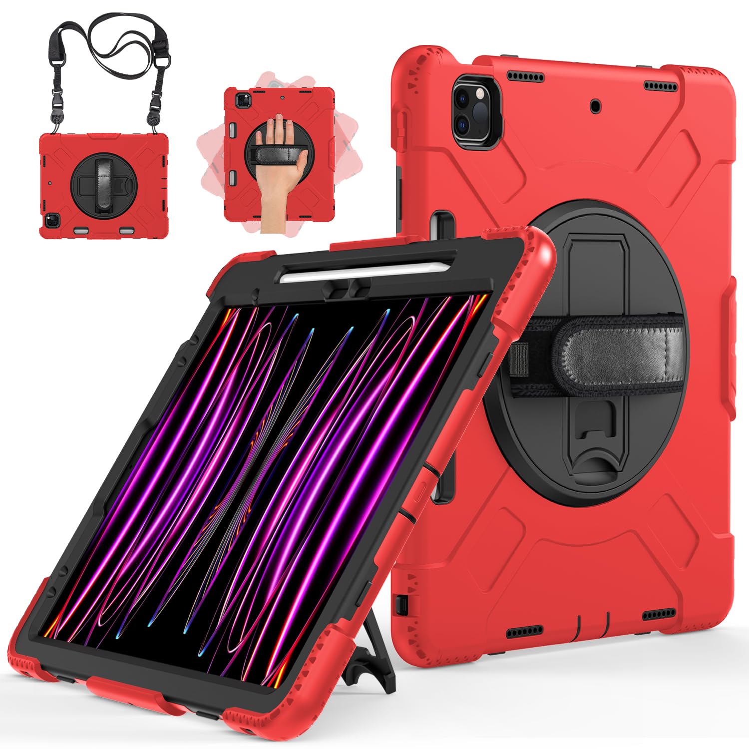 Miesherk Case for iPad Pro 12.9 Inch 6th/5th/4th Gen,Shockproof,Black — Amazon image 13
