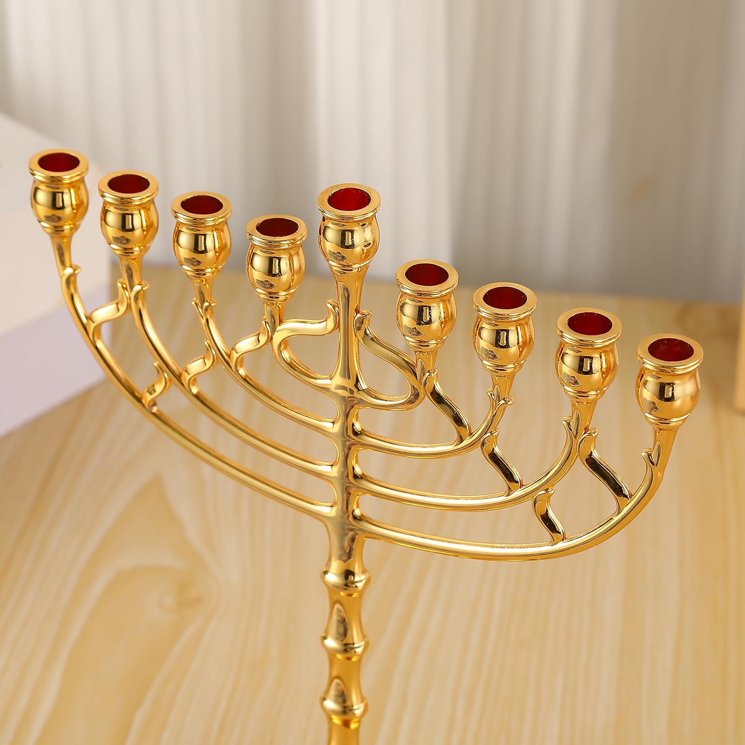 9 Branch Menorahs Hanukkah for Shabbat, Tabernacle, Menorahs Holders for Chanukah, Jewishes Party Decorations Hanukkah