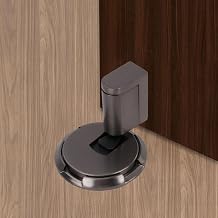 Adjustable Mechanical Door Stopper, No Drilling/Drillable Floor Doorstop with Self-Adhesive, Silent Door Stop for Home Use, Heavy Duty Alloy Door Latch for Various Door Types