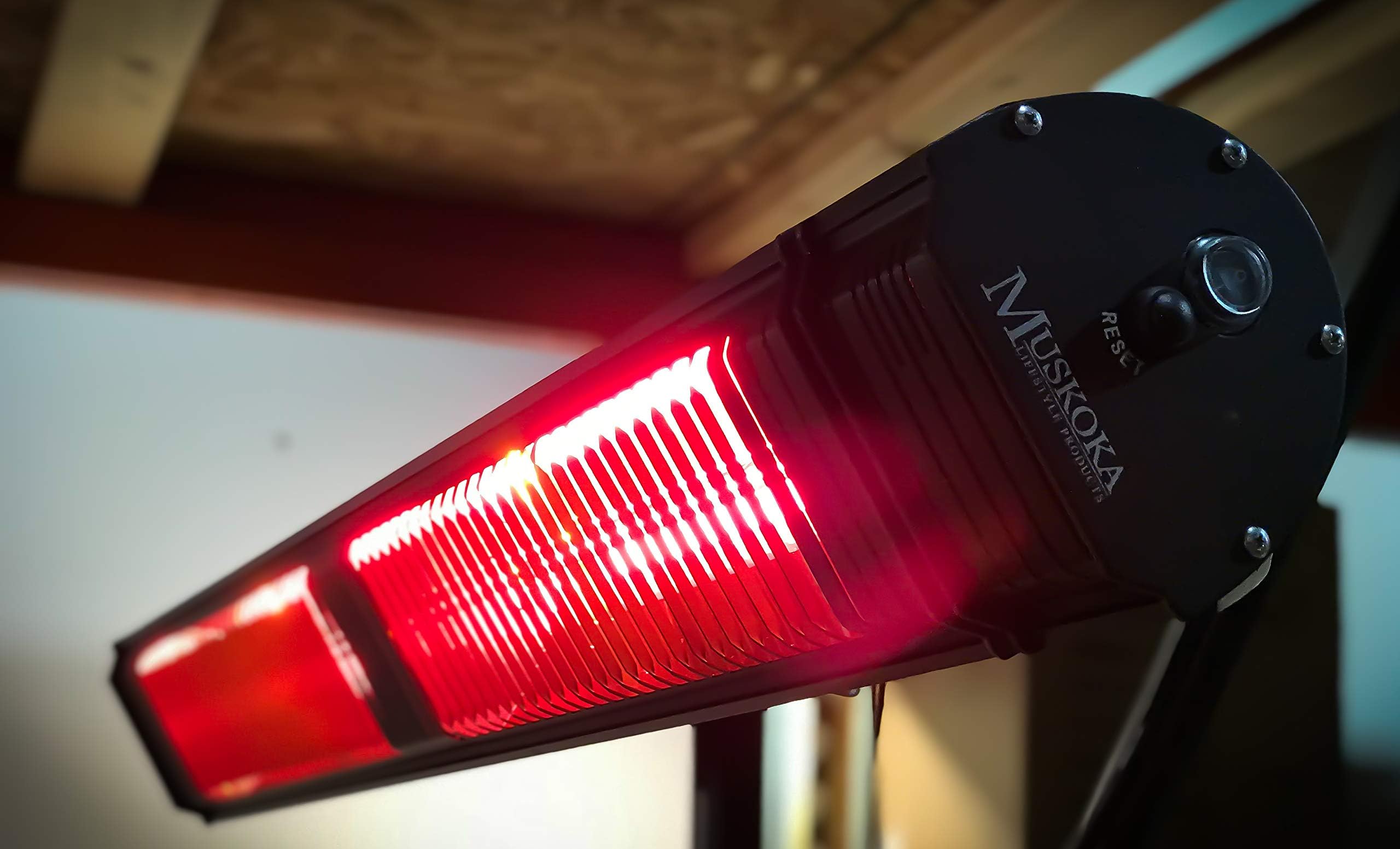 Sunwave 3000 Watt Infrared Patio Heater Tungsten Ultra Quartz Low Glare with Remote control and 3 power levels, 11,028 BTU Max output USA (Black)