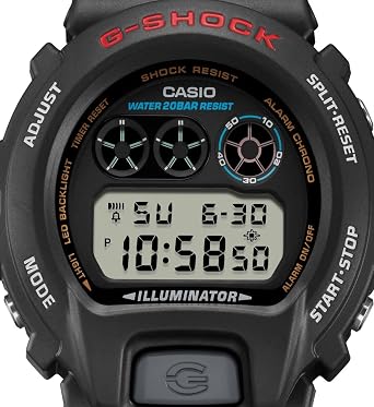 Casio DW-6900U-1DR Wristwatch, Black, Standard