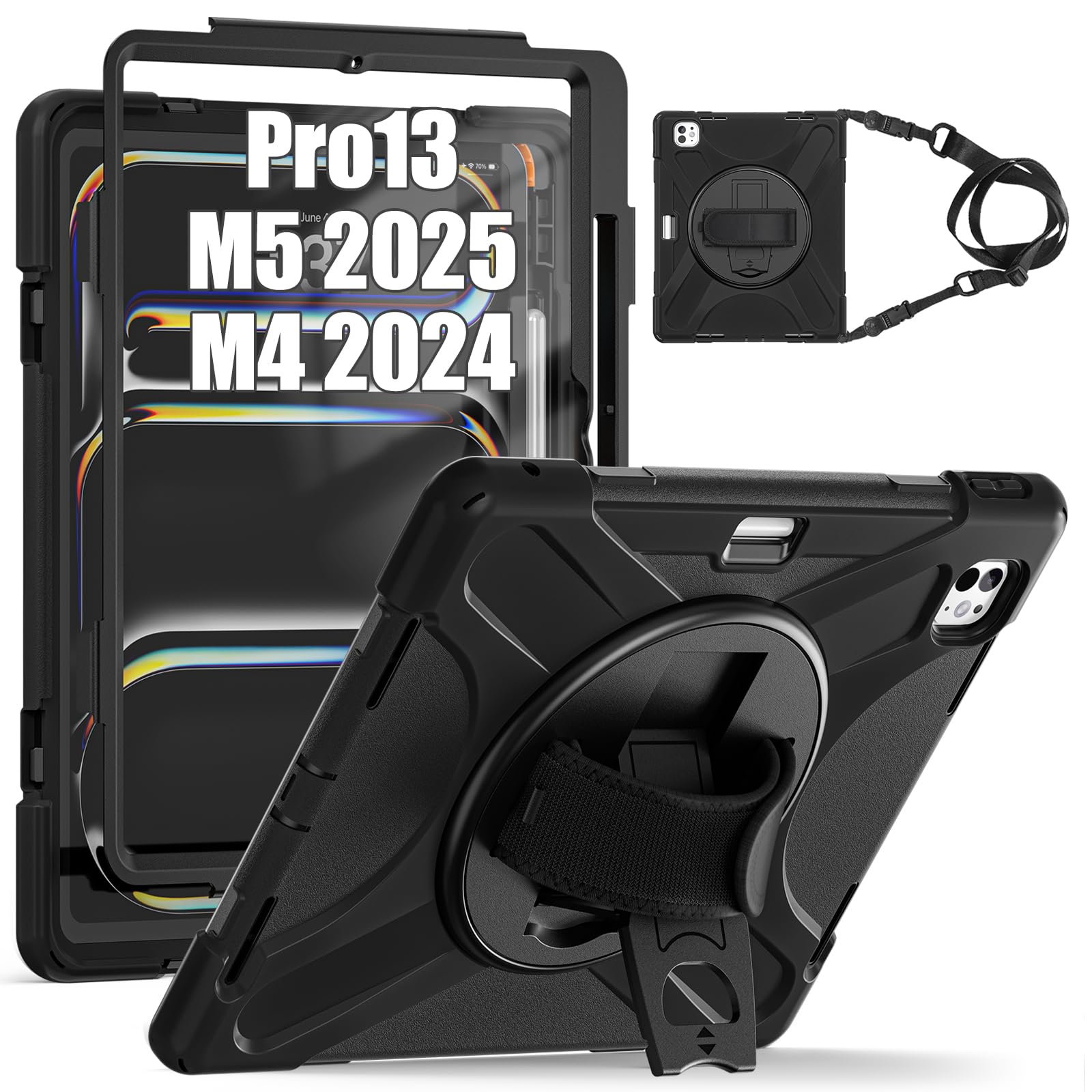 Funda para iPad Pro de 13 pulgadas 2024 anticaídas para evitar roturas de pantalla 8
