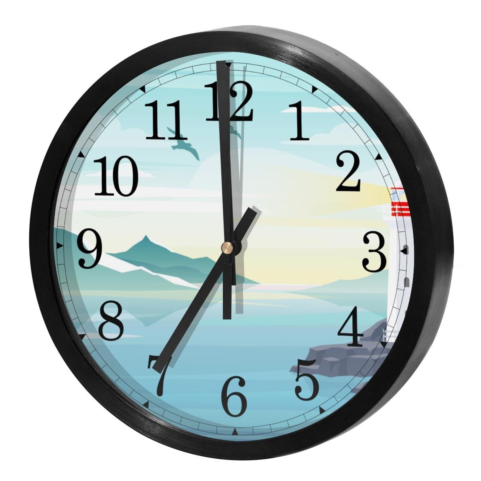 Horloge murale silencieuse pour chambre et bureau pour éliminer le bruit nocturne