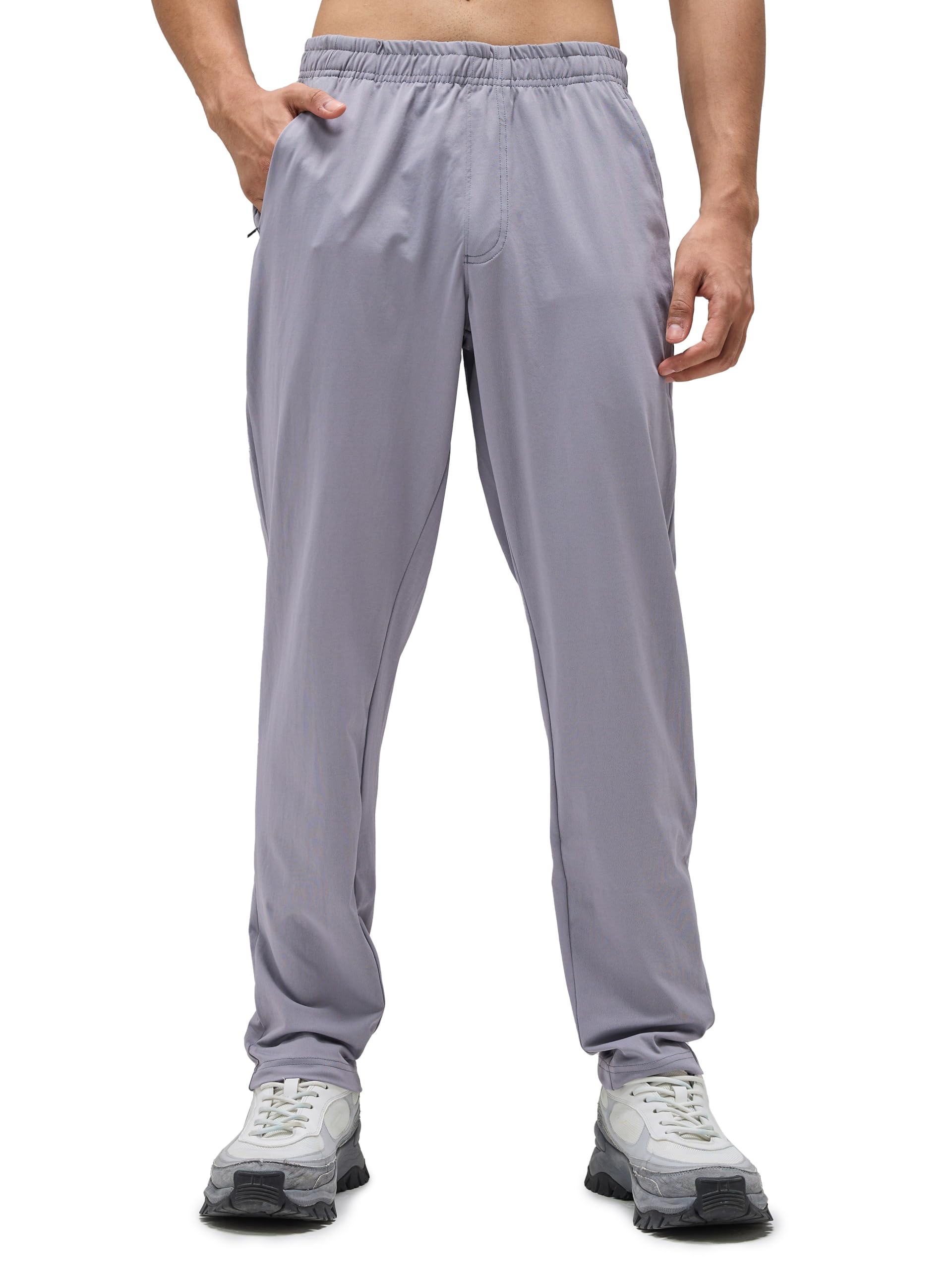 TECHNOSPORT Men's Slim Fit Mid Rise Active Track Pant - (MPOR85-P) Pack of 1