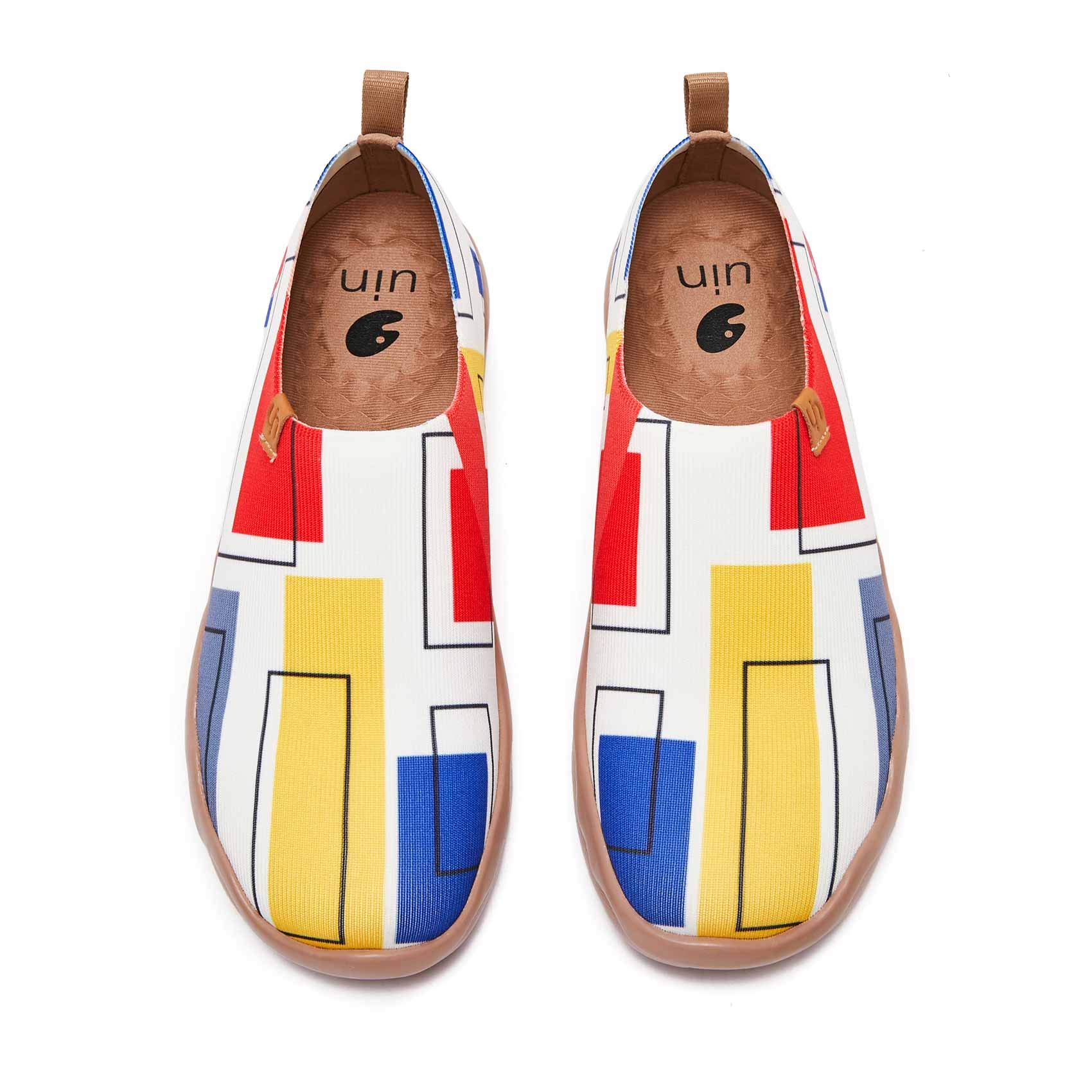Men's Walking Travel Shoes Slip On Canvas Casual Loafers Lightweight Comfort Fashion Sneaker Happy Doggies