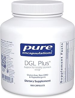 Pure EncapsulationsDGL Plus | Deglycyrrhizinated Licorice Supplement to Support Gastrointestinal Health* | 180 Capsules
