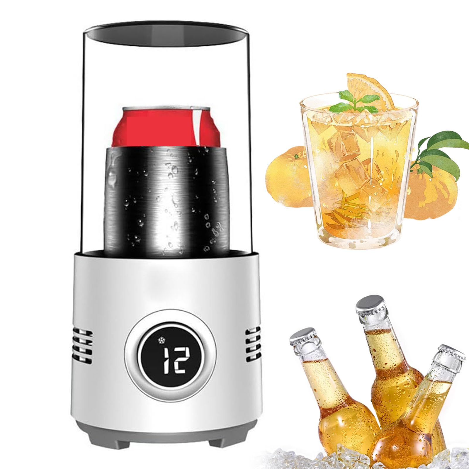 Refroidisseur de boisson et chauffage rapide intelligent avec contrôle thermique tactile