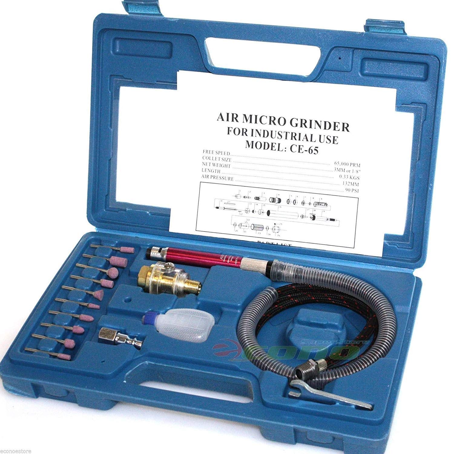 See full amazon price history chart for MEGA PROFESSIONAL 16-Pieces High-Speed Micro Air Die Grinder Kit/mini Pencil Polishing Rotary Cutting Tool Set MEGA PROFESSIONAL 16-Pieces High-Speed Micro Air Die Grinder Kit/mini Pencil Polishing Rotary Cutting Tool Set (B07KDSFW4S) Amazon Price History, Amazon Price Tracker
