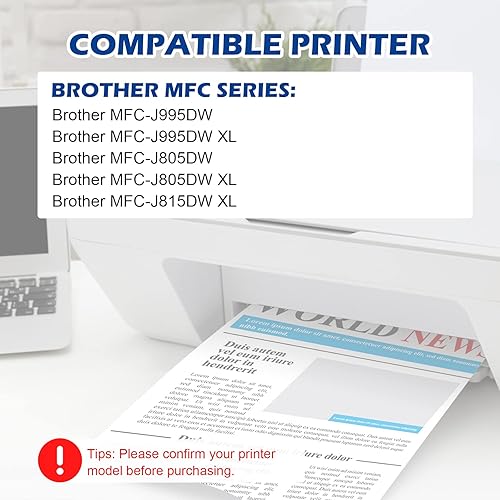 Miniatura 2 de LC3033 - Cartuchos de tinta de repuesto compatibles con Brother LC3033 LC3033XXL 3033 LC3035 3035 uso con Brother MFC-J995DW MFC-J805DW MFC-J815DW