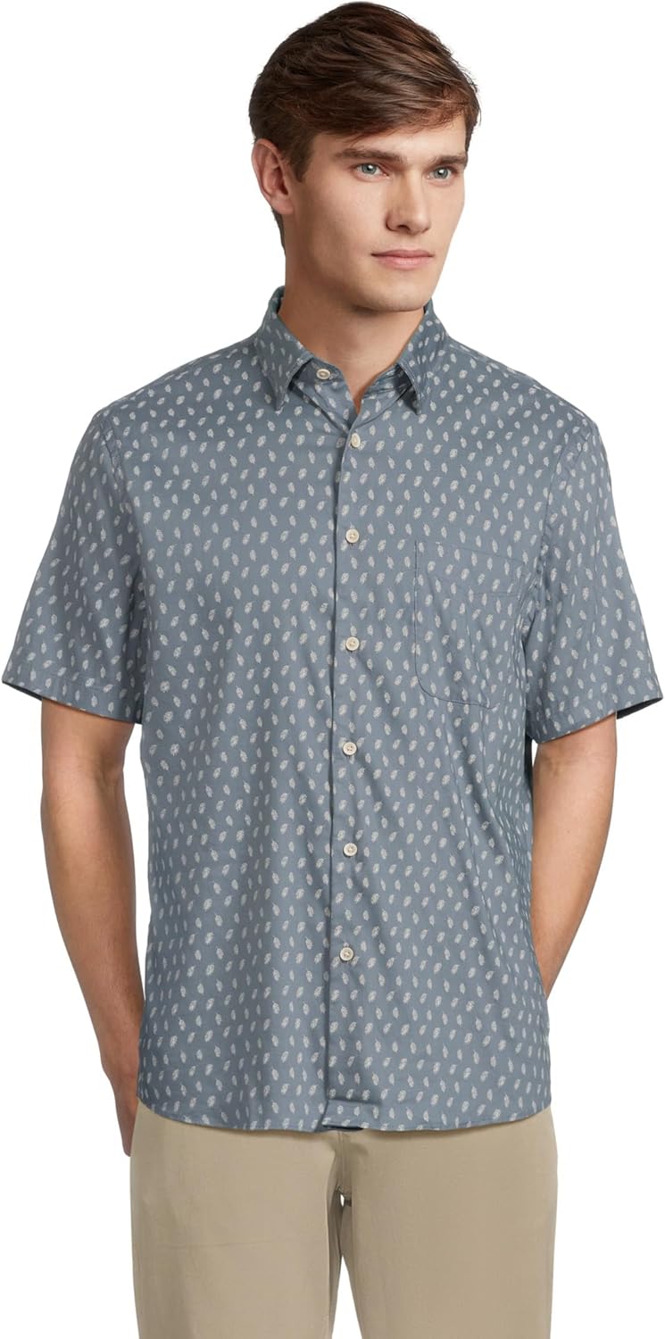 Faherty Mens Short Sleeve Movement Monterrey Shirt