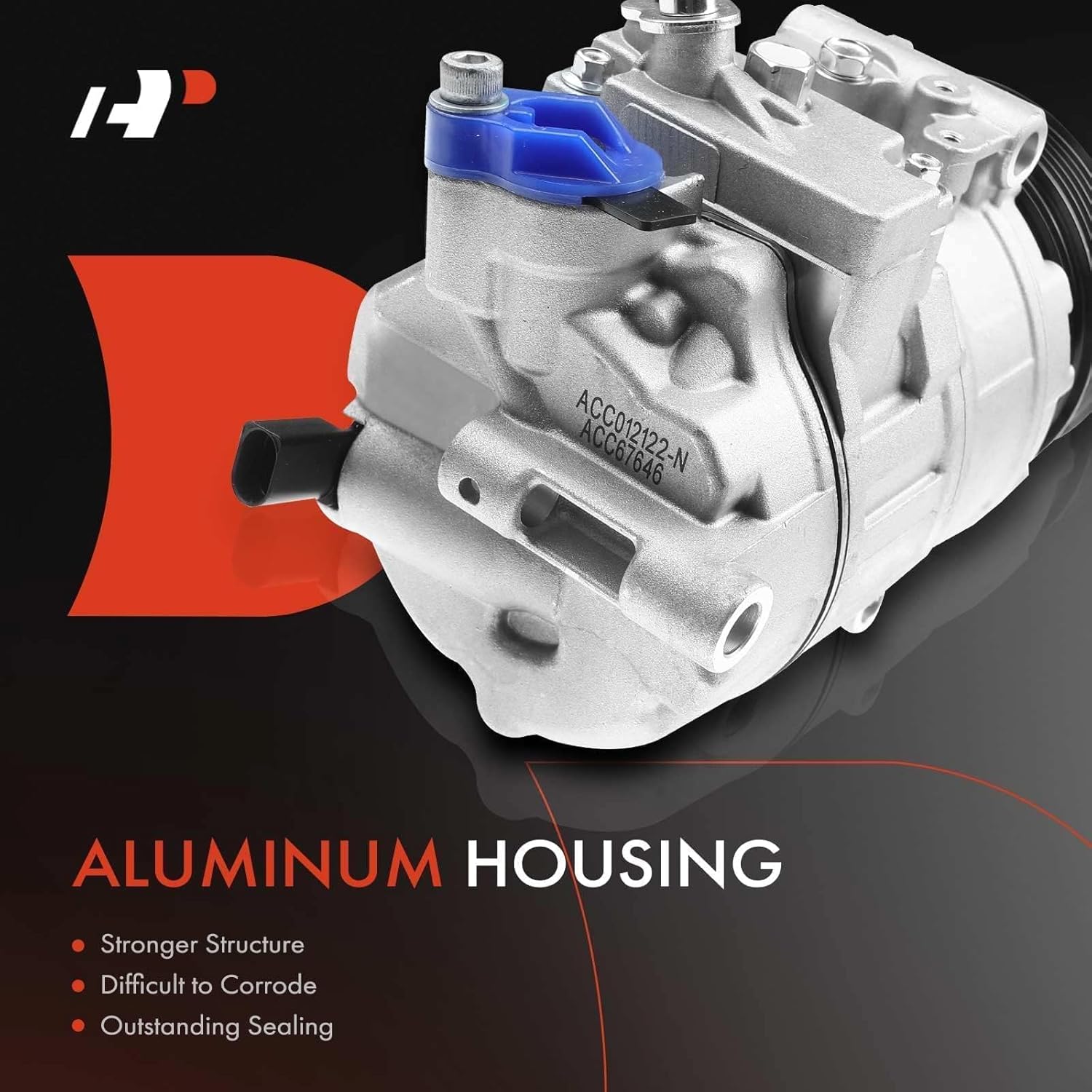 A-Premium Air Conditioner AC Compressor with Clutch Compatible with Audi A3 A4 Quattro Volkswagen CC Eos Golf City GTI Jetta Passat R32 Tiguan