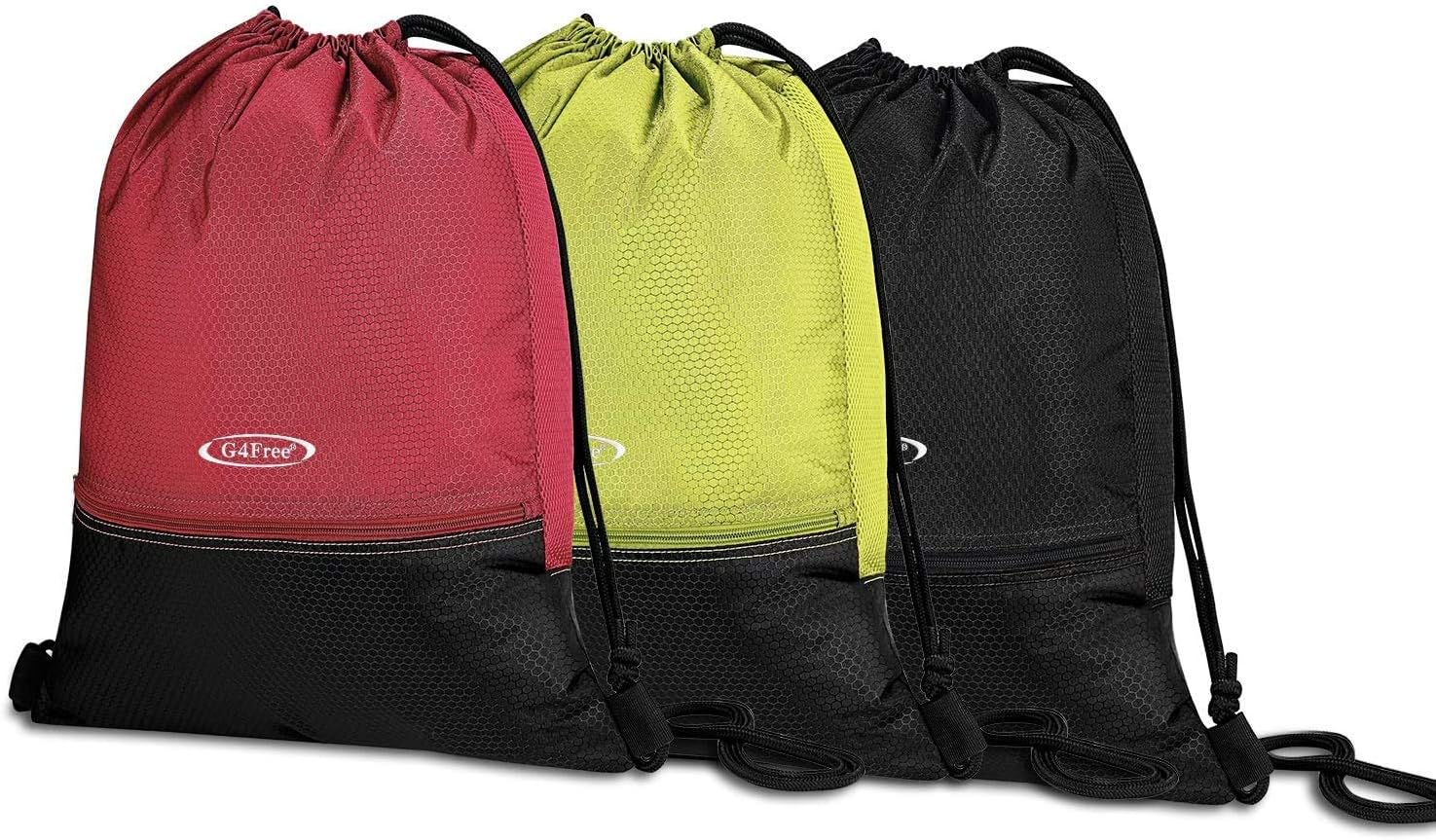 G4Free 15L Drawstring Backpack 15L&20L Cinch Bag String Backpack Gym Bag for Men Women Nylon