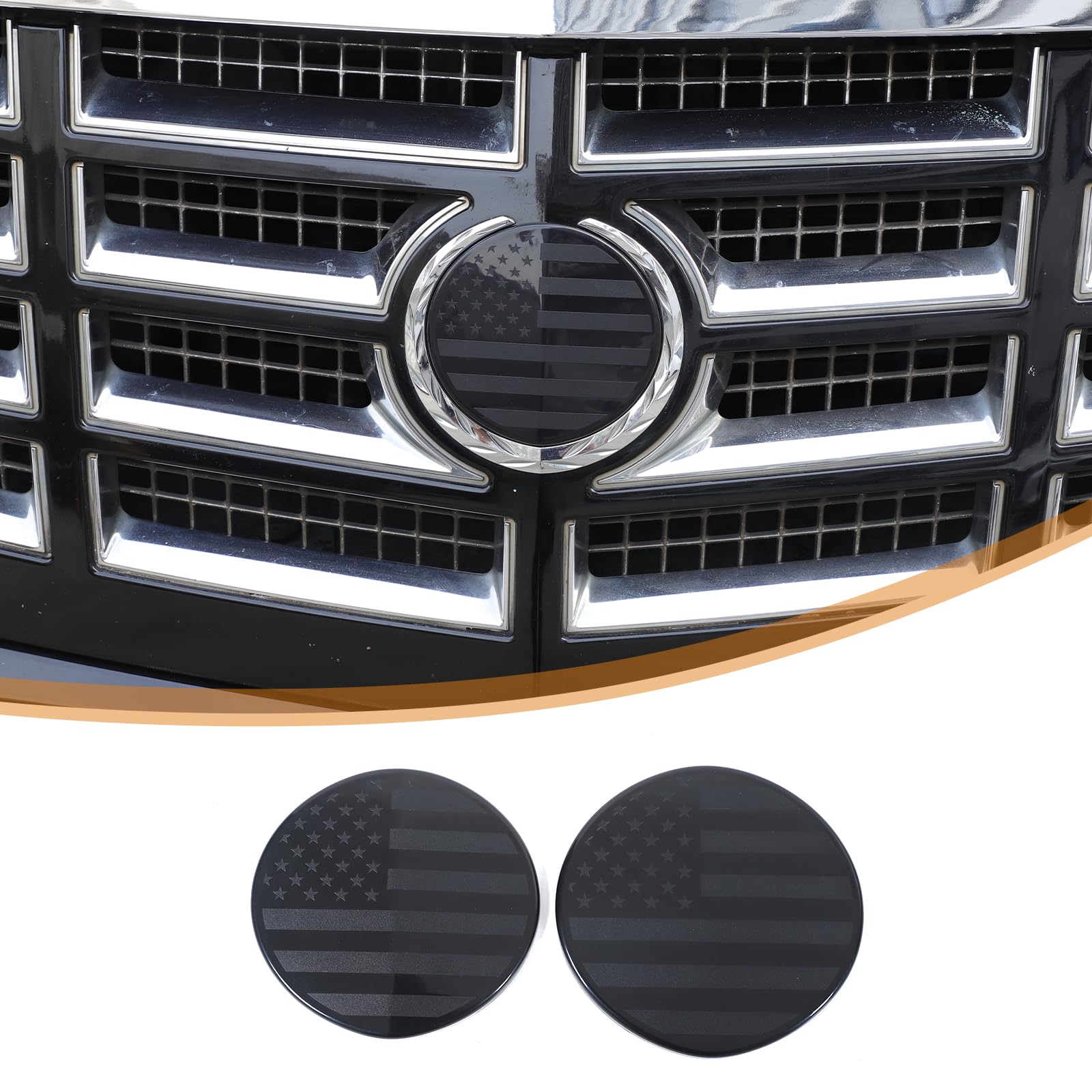 Emblemas de rejilla Escalade 2007-2014 ovalados para personalización delantera y trasera del coche 8