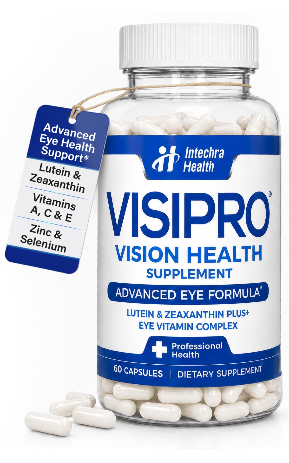 Eye Health Vitamins | Daily Vision Support - Lutein & Zeaxanthin | 60 Caps
