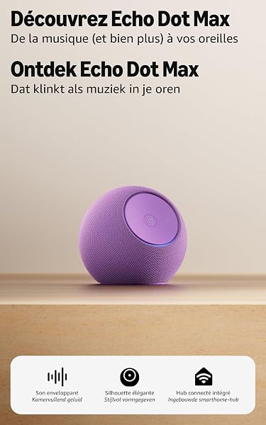 Amazon Echo Dot Max enceinte avec son puissant et hub intégré