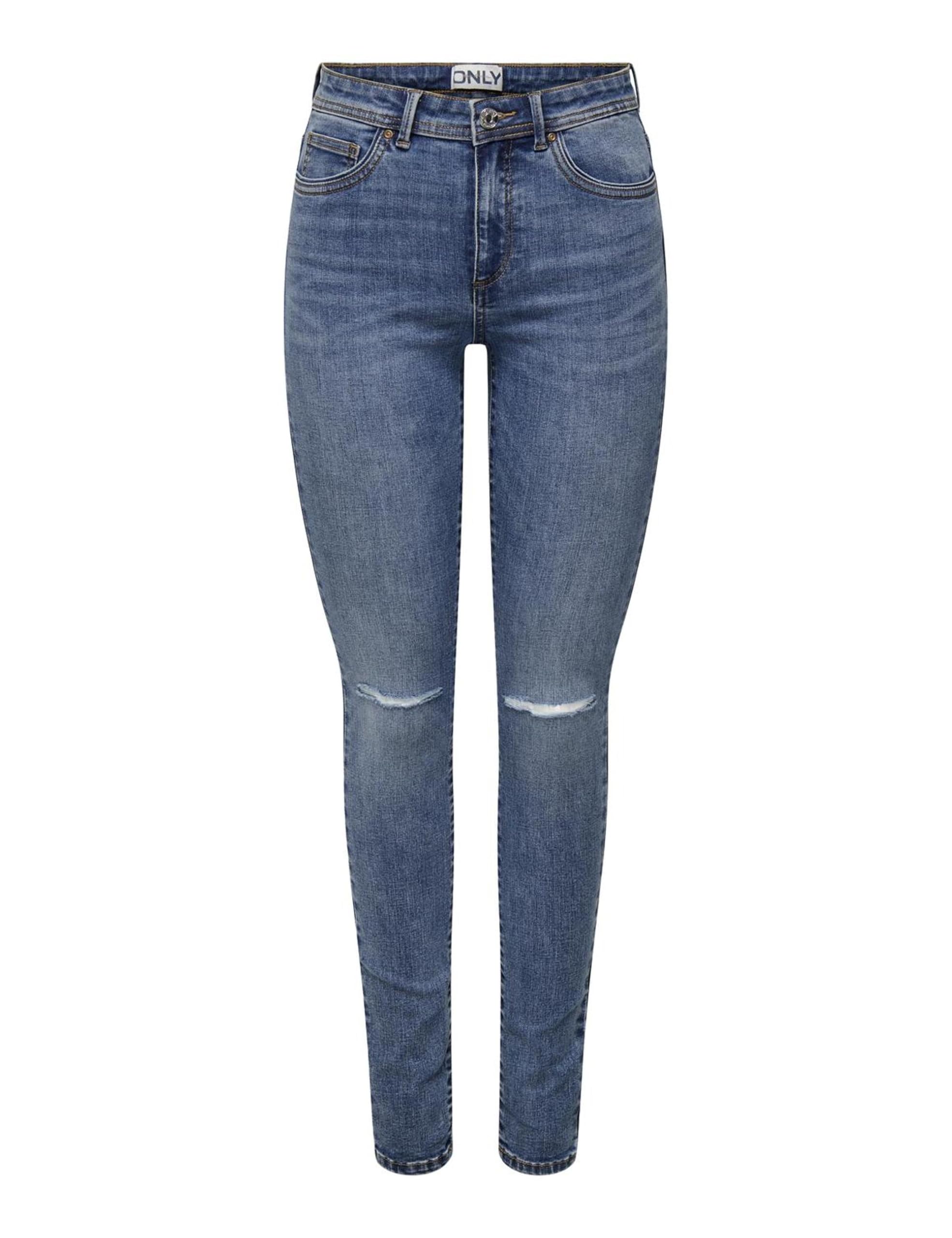 ONLY Damen Onlwauw Knee des PIM Mid-Waist Jeans