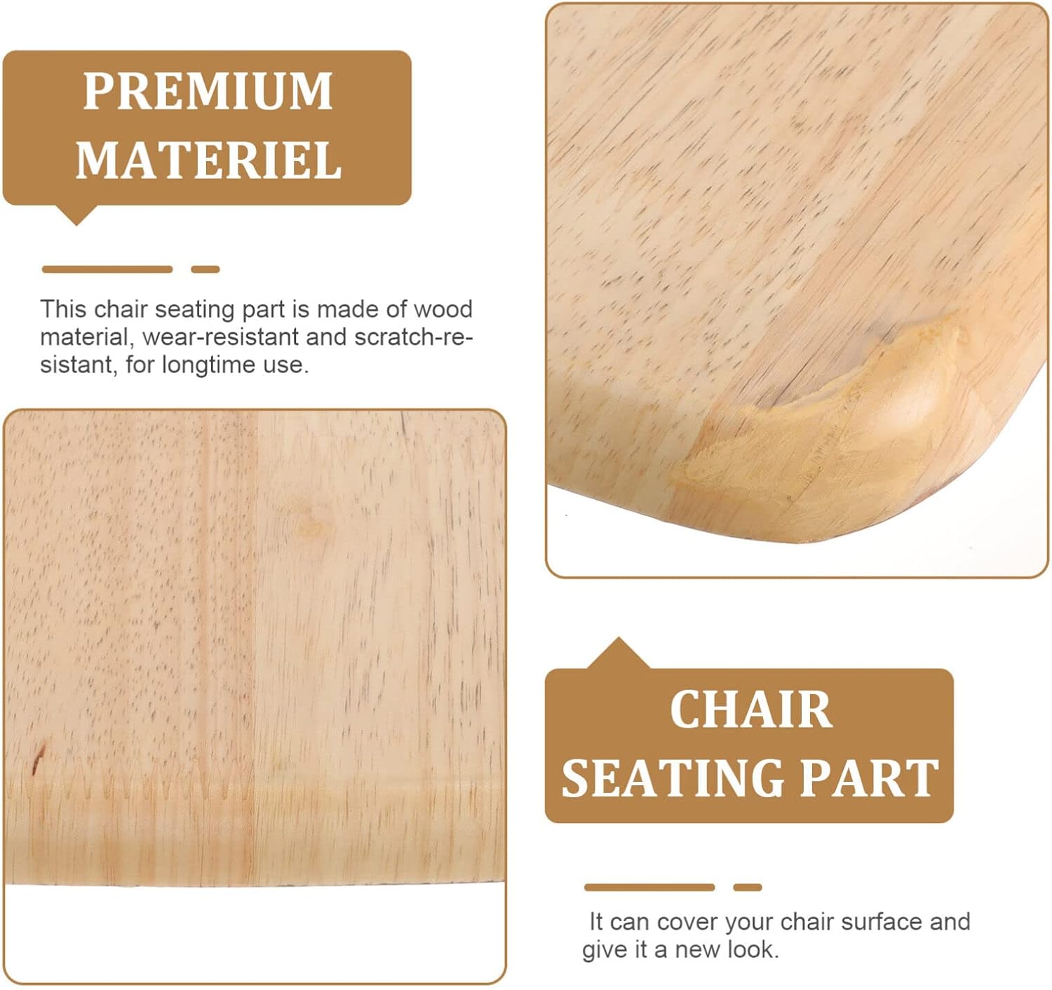 GANAZONO Bar Stool Seat Cover Wooden Stool Replacement Easy to Clean and Decorative