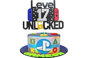 Level 17 Unlocked Cake Topper for 17th Birthday