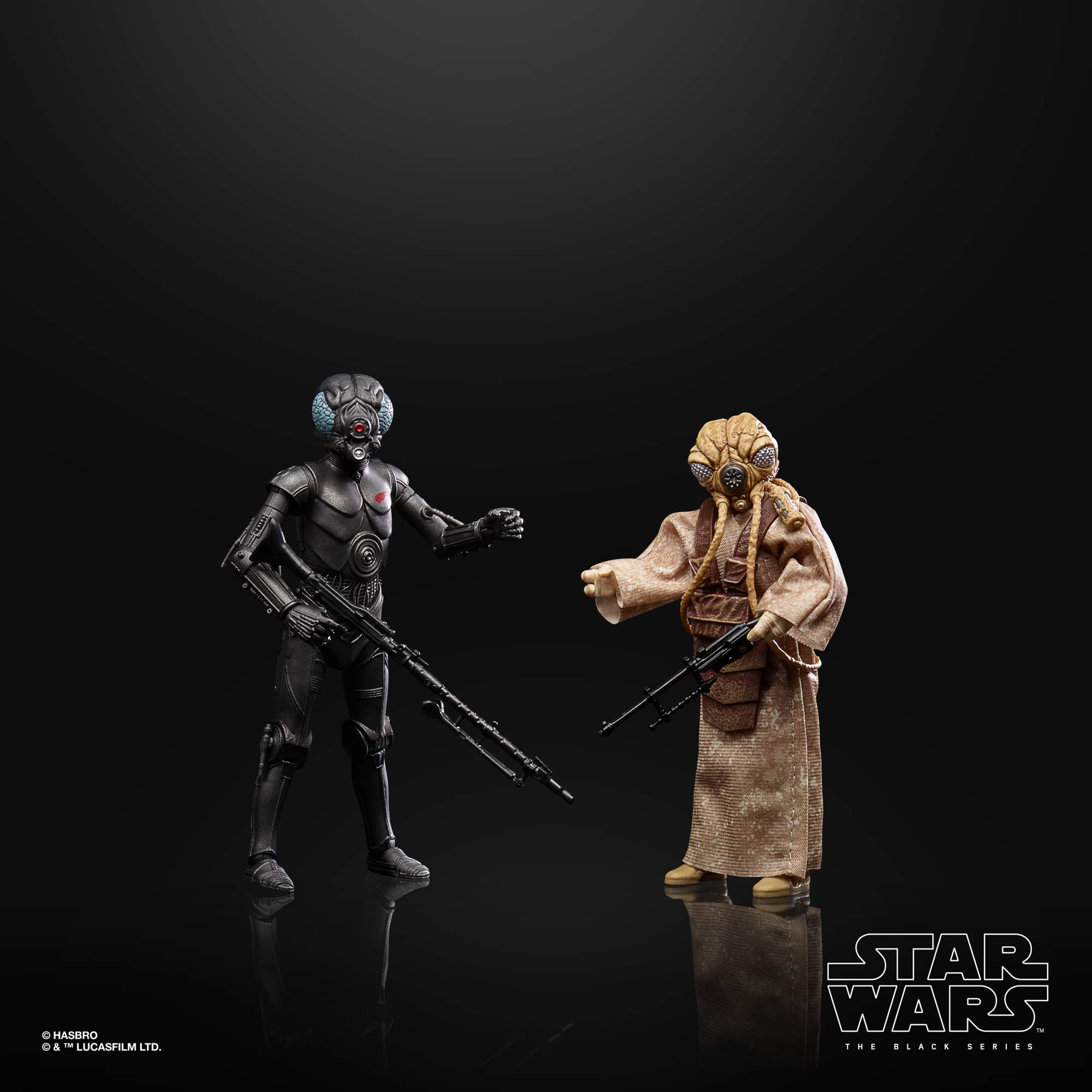 Star Wars The Black Series 4-Lom e Zuckuss - 2 figuras de 15 cm