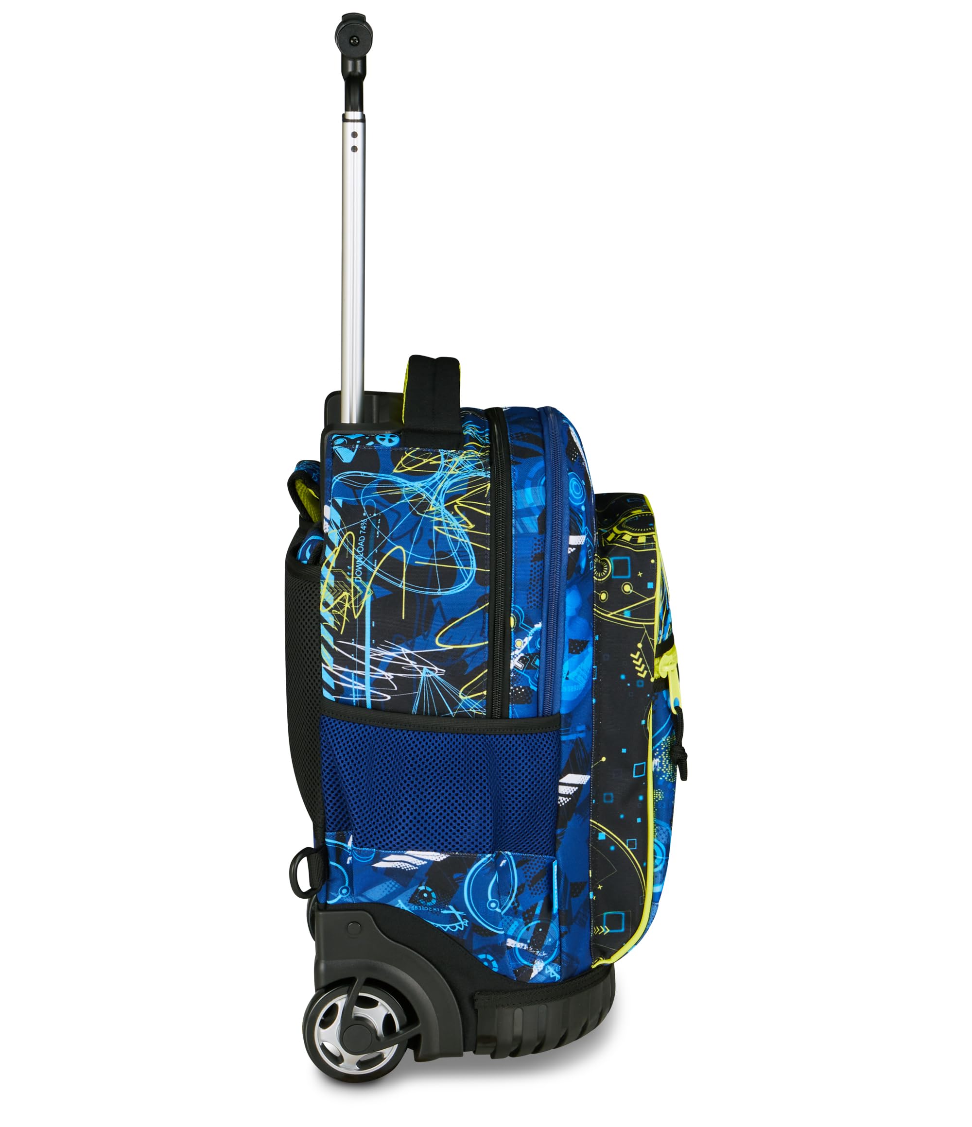 Mitama Trolley Run Extra CYBERSHARK, 33 Lt, Doppio Scomparto, Blu, Tasche multi funzione, bambino, Scuola elementare e media, Tempo libero e viaggi