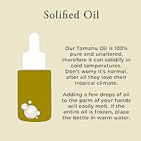 Vista 5 de Tamanu Oil Organic for Skin, 100% Pure, Cold Pressed, Unrefined, Cruelty-Free, Hydrating, Moisturizing Tamanu Oil for Face Skincare, Haircare