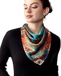 PoeticEHome 100% Pure Mulberry Silk Neck Scarf 26"x26" Women Neckerchief with Gift Packed